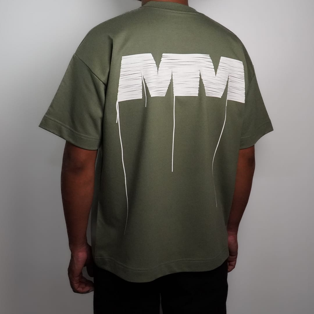 THREAD LOGO T-SHIRT (SAGE GREEN) - Image 4