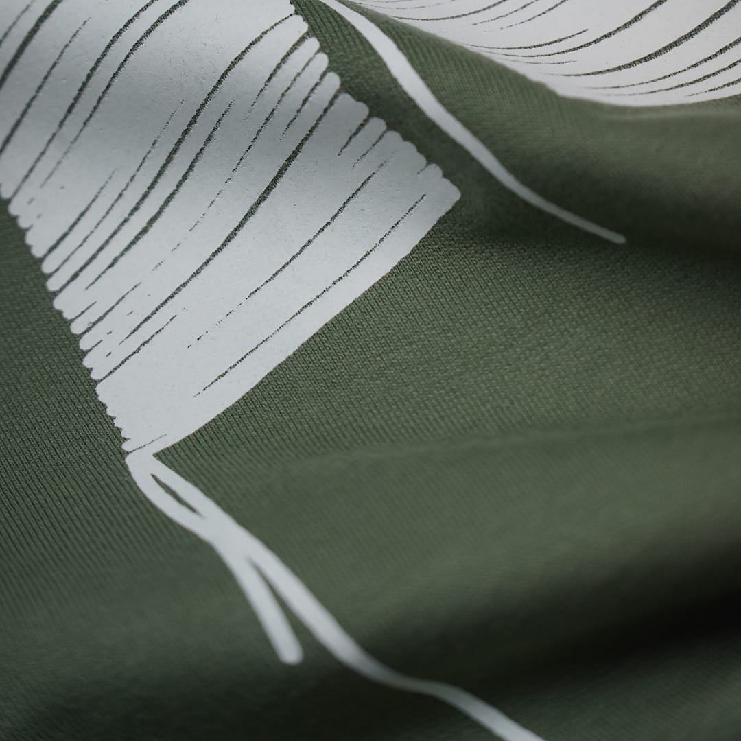 THREAD LOGO T-SHIRT (SAGE GREEN) - Image 3