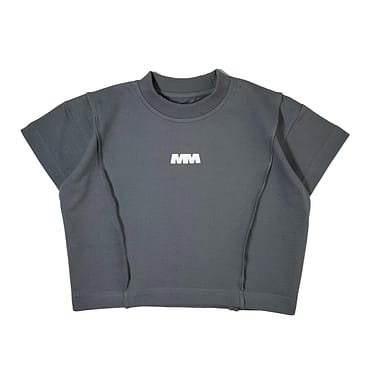WAVE CROPPED T-SHIRT (Storm Grey)