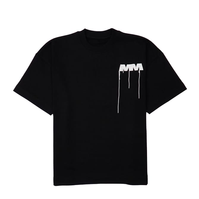 THREAD LOGO T-SHIRT (BLACK) - Image 2