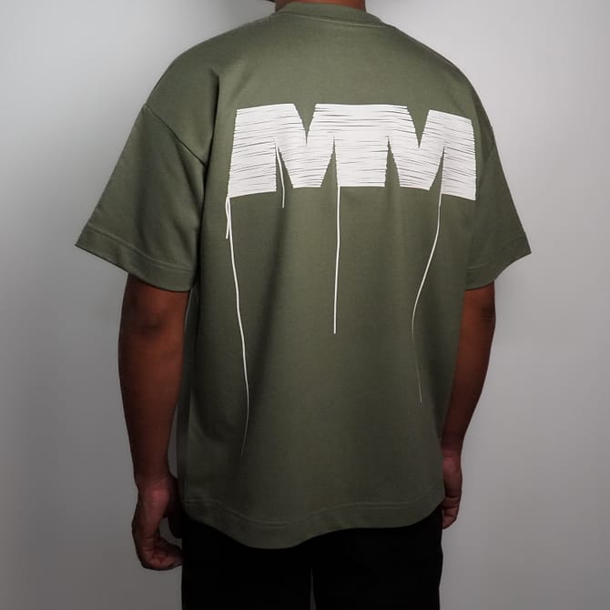 THREAD LOGO T-SHIRT (SAGE GREEN) - Image 4