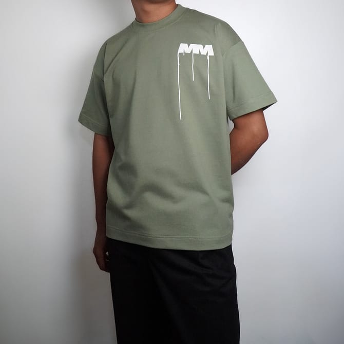 THREAD LOGO T-SHIRT (SAGE GREEN) - Image 5