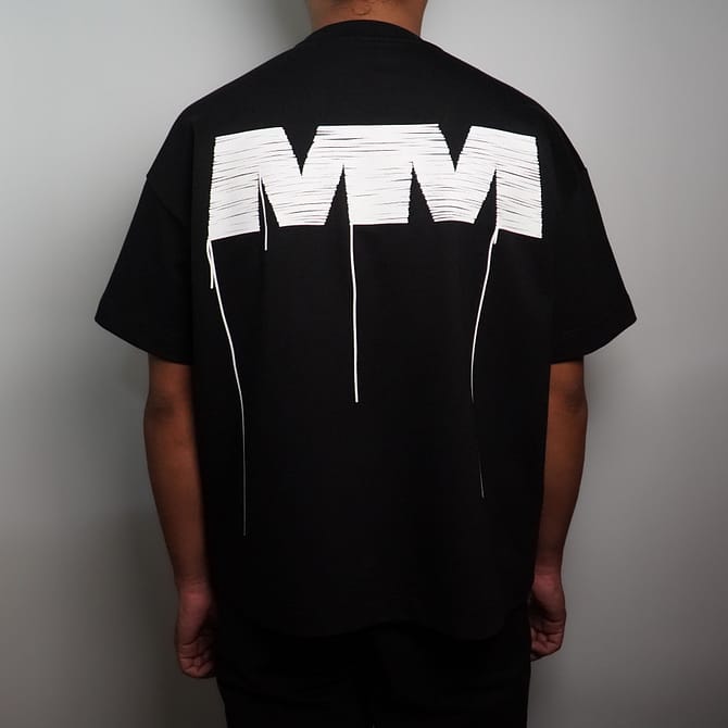 THREAD LOGO T-SHIRT (BLACK) - Image 4